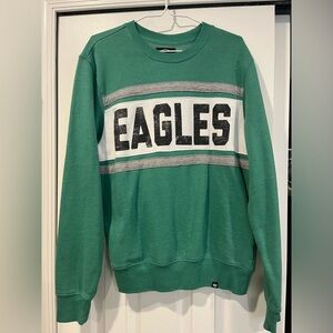 47 Brand Eagles Men’s Medium Green Crewneck Sweatshirt